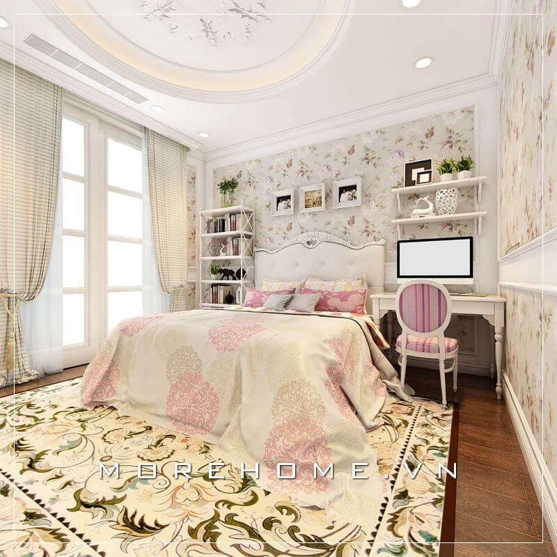 Thiết kế phòng ngủ tân cổ điển